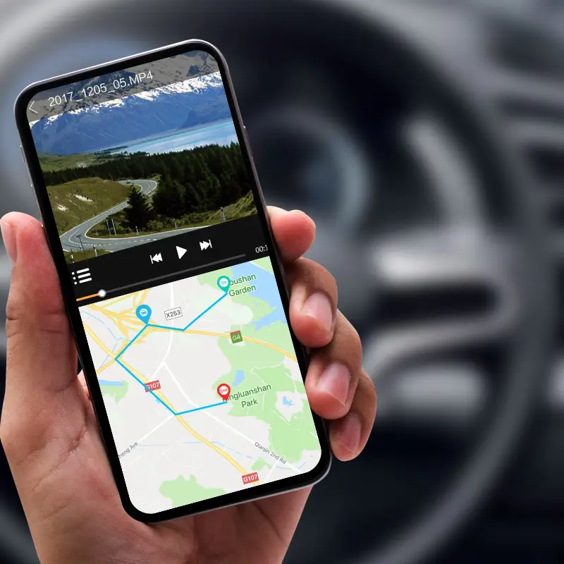 Kamera samochodowa H15 z wifi, ADAS i GPS